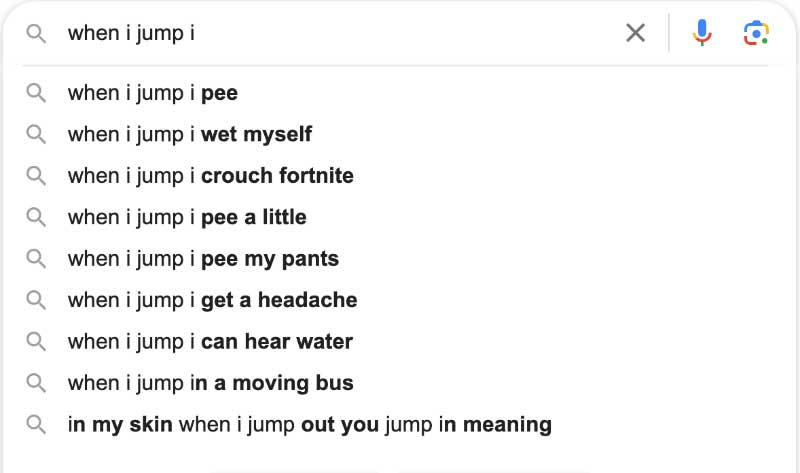 Leap and Laugh: The Internet's Funniest Jumping Queries